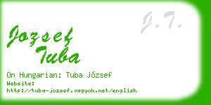 jozsef tuba business card